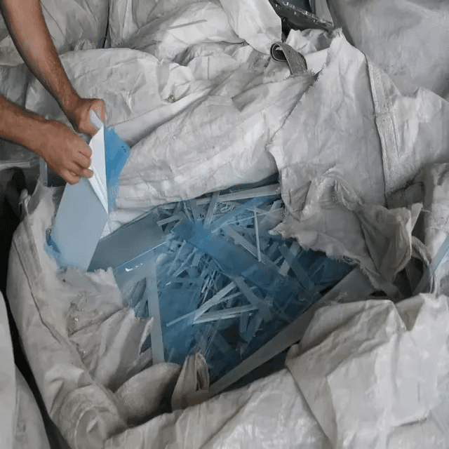 Industrial scrap metal prepared for export