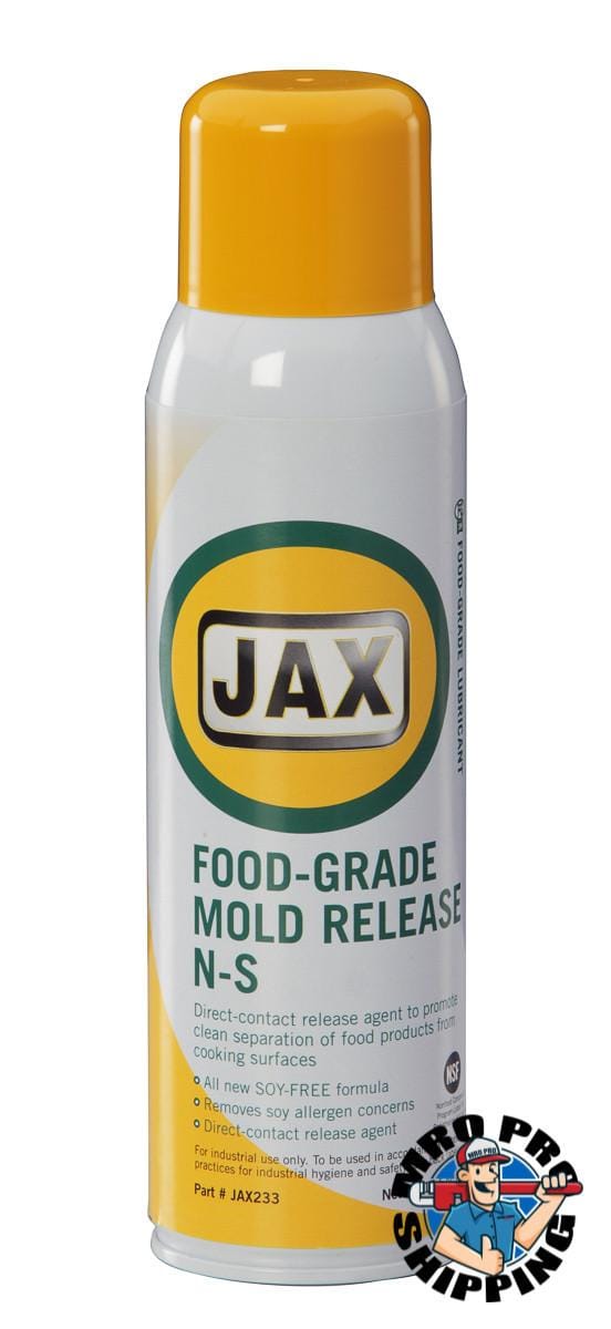 JAX Food-Grade Mold Release N-S aerosol can with yellow cap