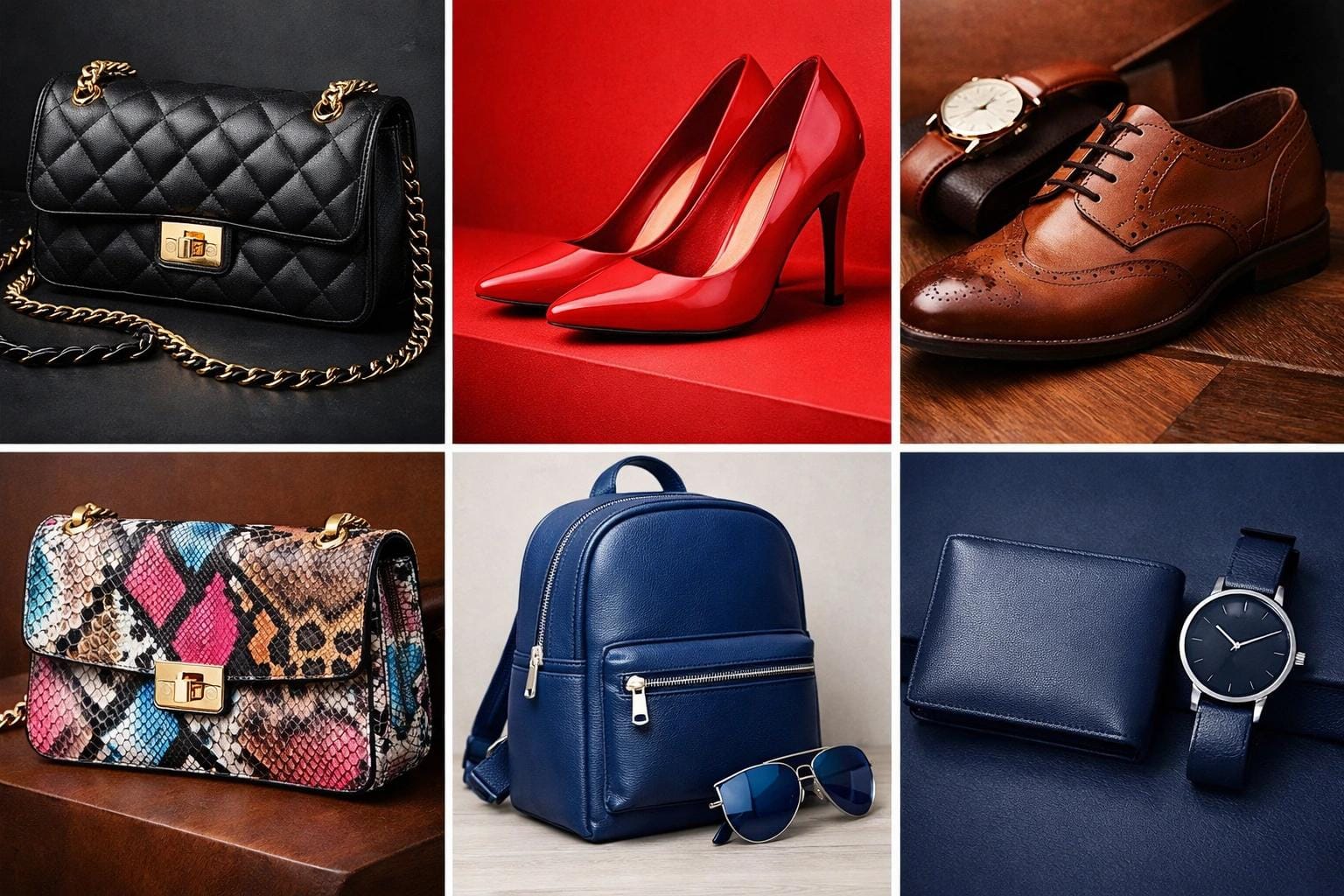 Bags and shoes made with PVC leather
