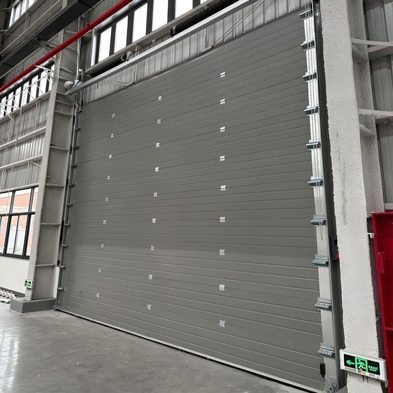 Garage doors manufactured from color-coated steel coil