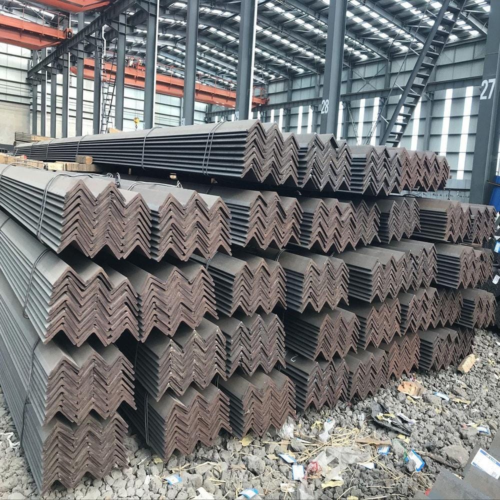 Angle steel stacked for export