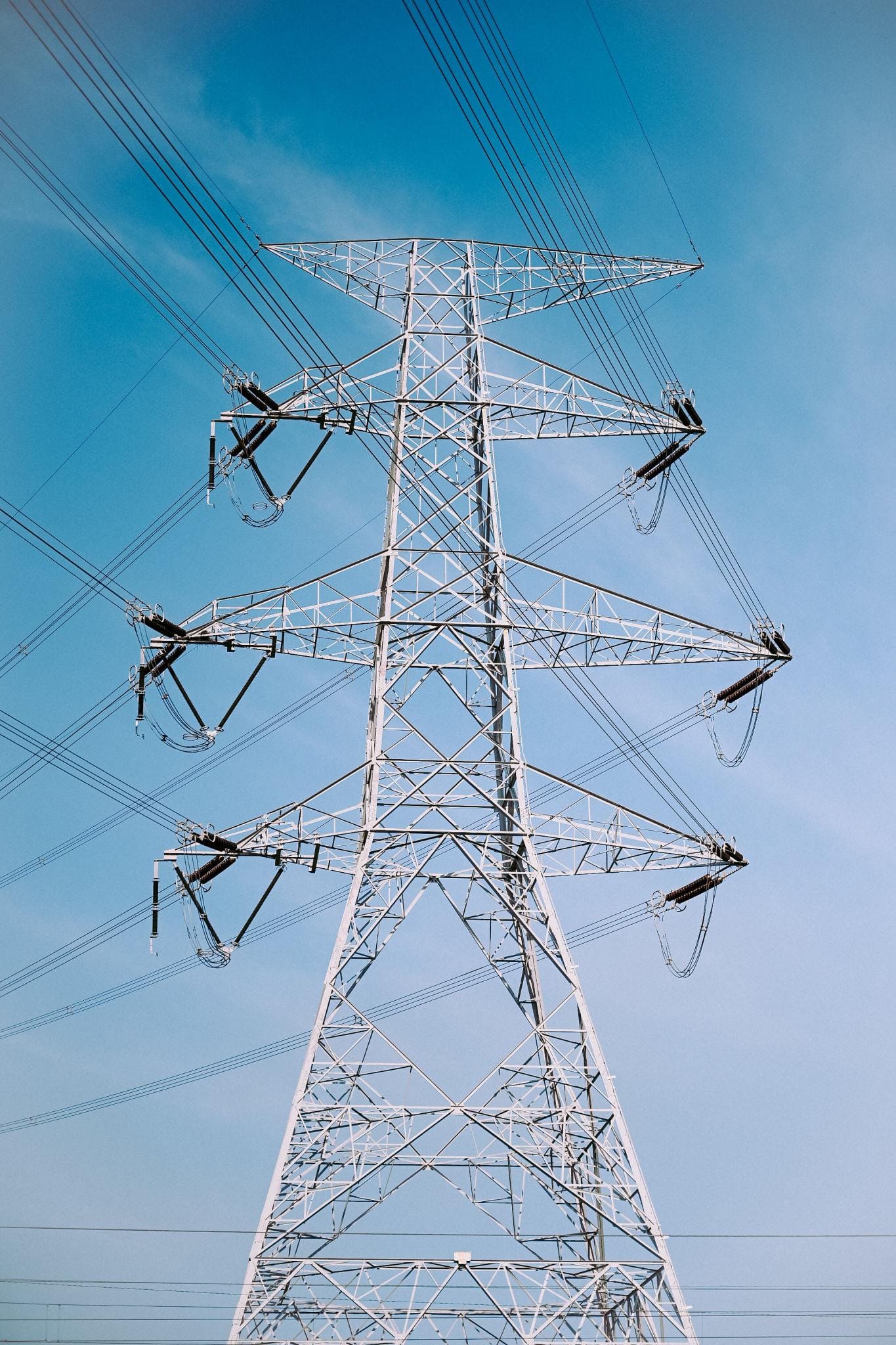 Transmission tower built with angle steel