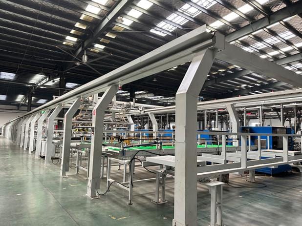 Conveyor system framed with channel steel