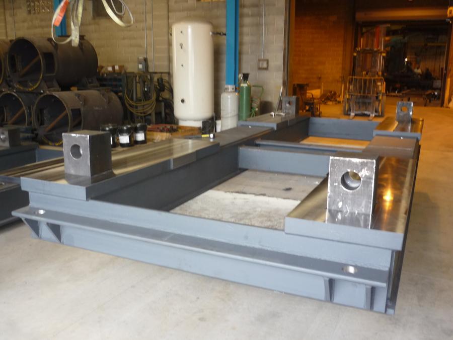 Equipment supports fabricated from channel steel