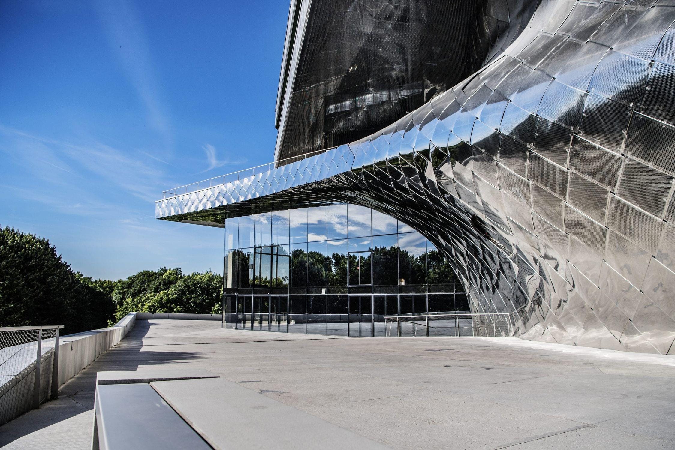 Architectural cladding from stainless steel coil