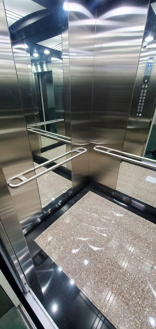 Elevator interior panels from stainless steel coil