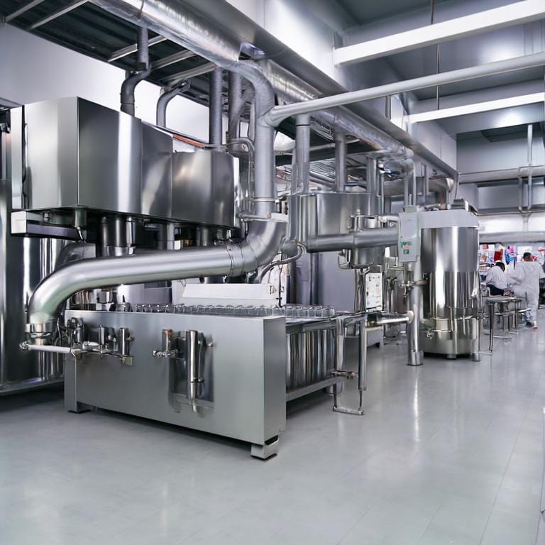 Food processing equipment fabricated from stainless steel plate